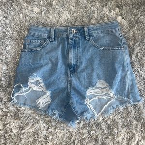 Medium Wash Denim Shorts